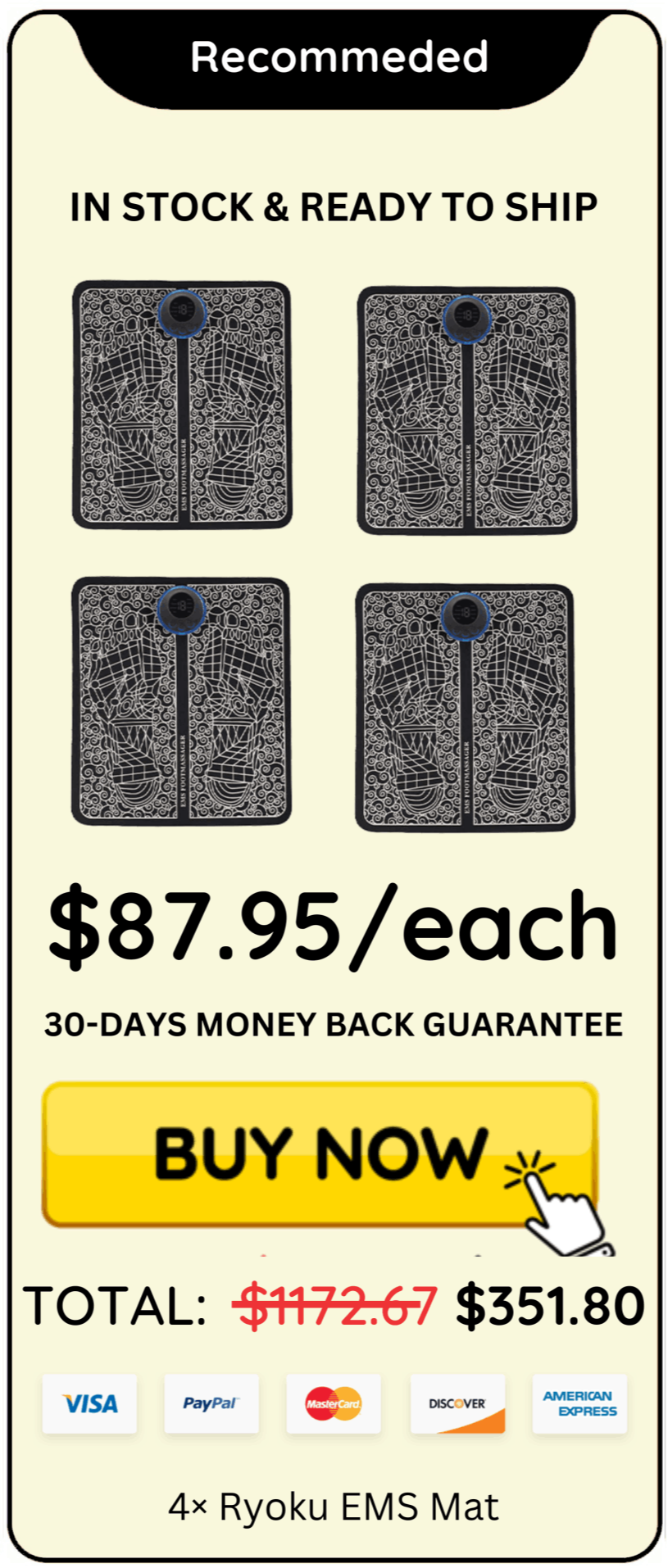 Ryoku EMS Foot Massage offer price 